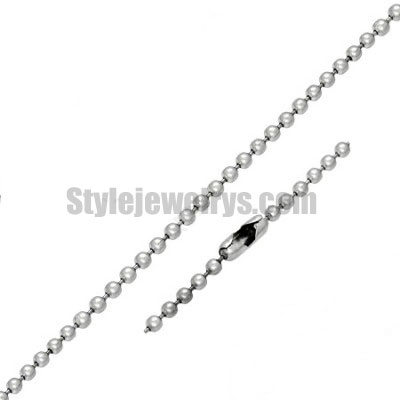 Stainless steel jewelry Chain 50cm - 55cm length ball link chain thickness 2.4mm ch360201